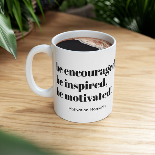 White and Black Ceramic Mug